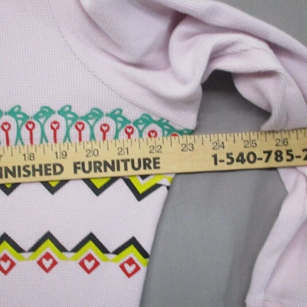 Victoria's Secret Waffle Knit Logo Front Long Sleeve Pink Women Size | L - Picture 4 of 7